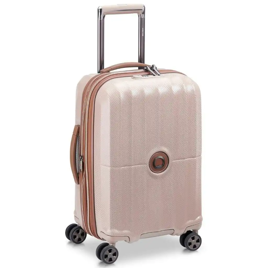 DELSEY St Tropez 55cm Expandable Carry On Luggage - Pink