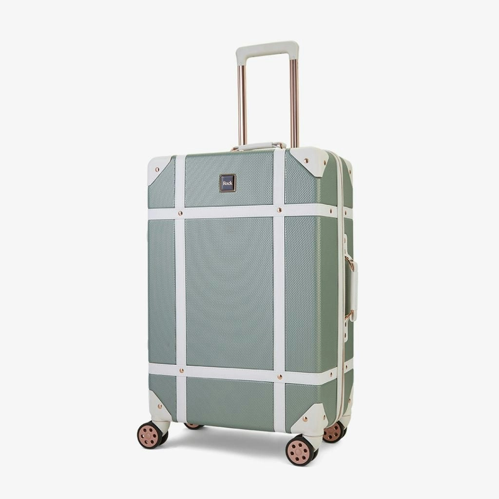 Rock Vintage 67cm Medium Hardsided Luggage - Sage Green