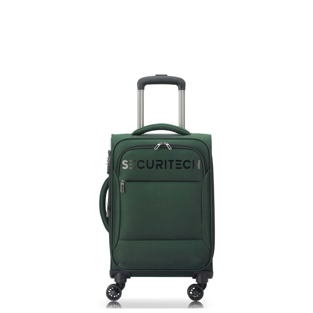 Securitech By Delsey Vanguard 55cm Cabin Exp Softsided Luggage - Green