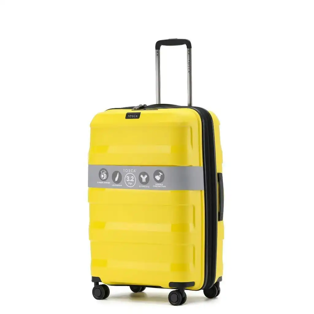 Tosca Comet Medium 65cm Hardsided Expander Suitcase - Yellow