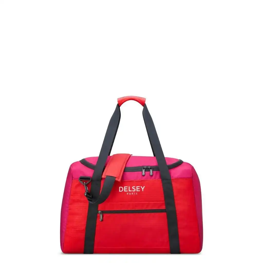 DELSEY Nomade 55cm Foldable Duffle Bag Red/Pink