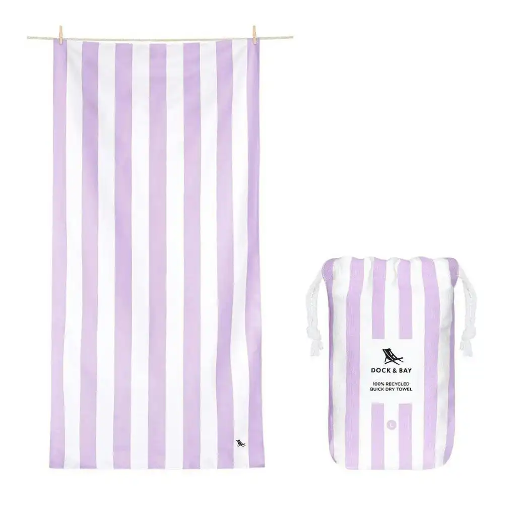 Dock & Bay Beach Towel Cabana Light Collection XL - Lombok Lilac