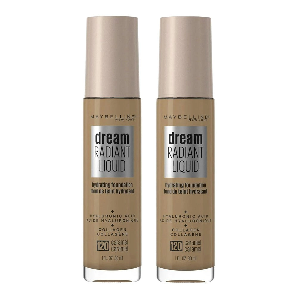 Maybelline Dream Radiant Liquid Foundation 30ml 120 Caramel - 2 Pack