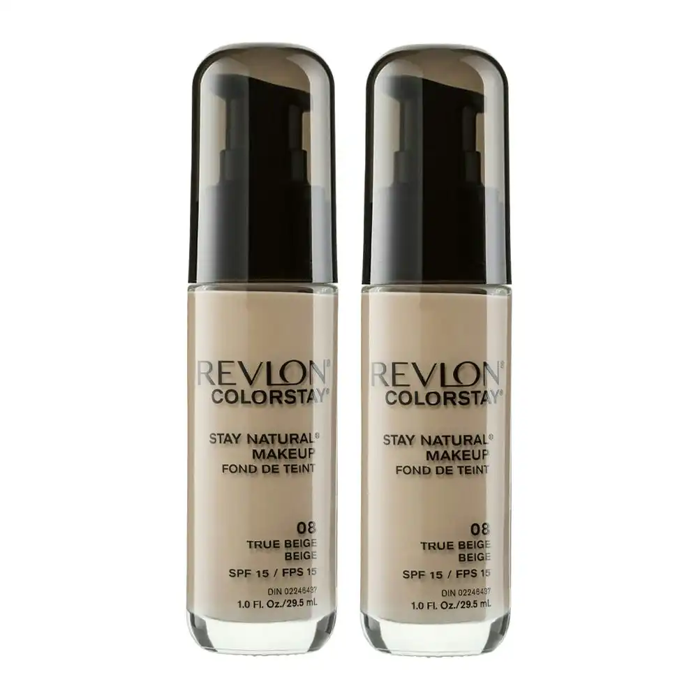 Revlon Colorstay Stay Natural Makeup 29.5ml 08 True Beige - 2 Pack