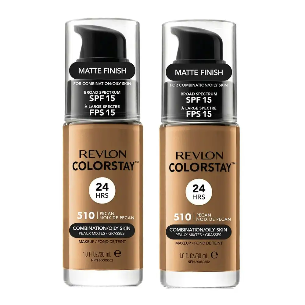 Revlon Colorstay Makeup Combination/ Oily Skin 30ml 510 Pecan - 2 Pack