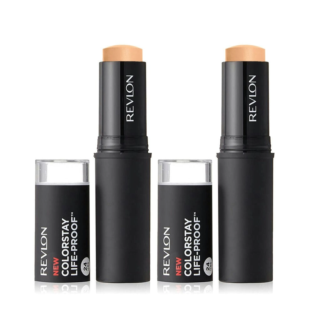 Revlon Colorstay Life-proof Matte Foundation Stick 10g 330 Natural Tan - 2 Pack