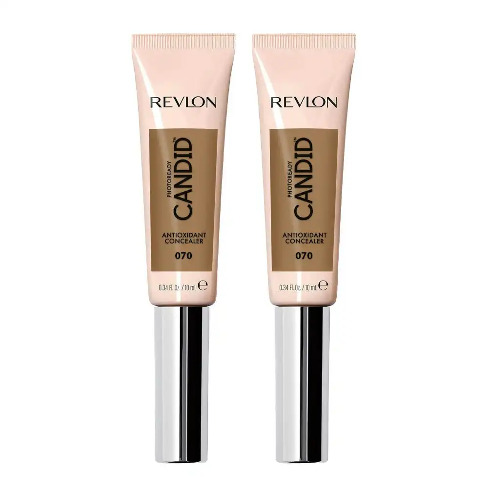 Revlon Photoready Candid Antioxidant Concealer 10ml 070 Nutmeg - 2 Pack