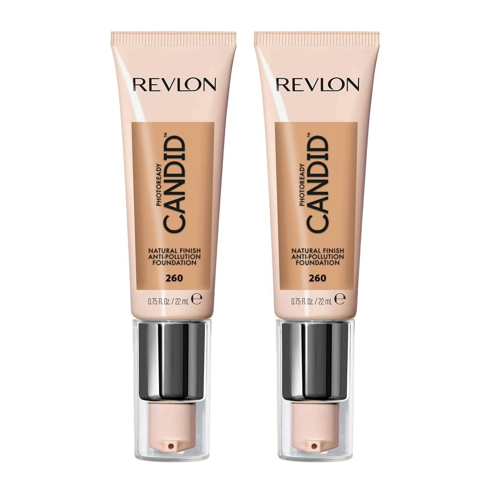 Revlon Photoready Candid Natural Finish Anti-pollution Foundation 22ml 260 Chai - 2 Pack