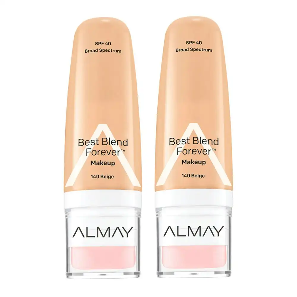 Almay Best Blend Forever Makeup 30ml 140 Beige - 2 Pack