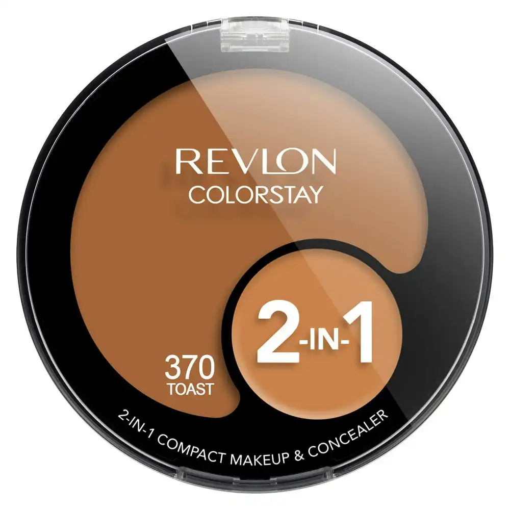 Revlon Colorstay 2-in-1 Compact Makeup & Concealer 370 Toast