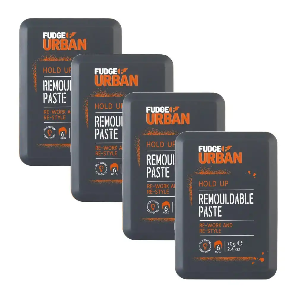Fudge Urban Hold Up Remouldable Paste 70g - 4 Pack