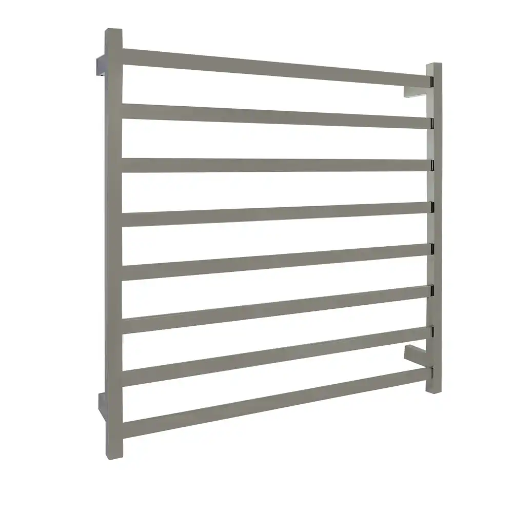 Aguzzo Ezy Fit Dual Wired Flat Tube Heated Towel Rail 90 x 92cm - Polished SS