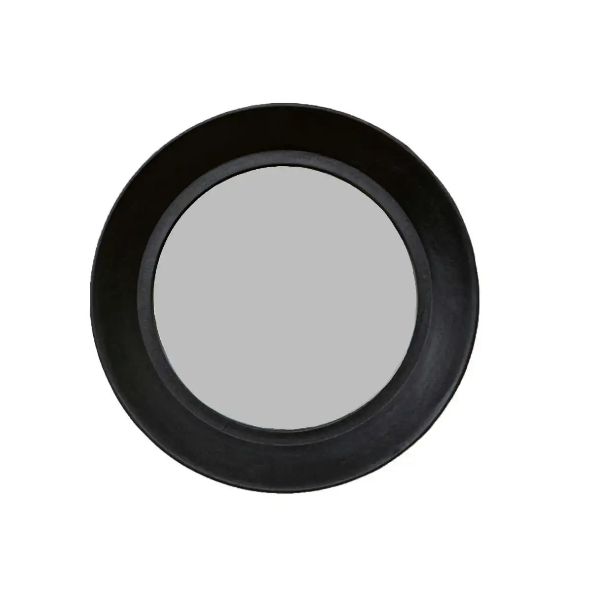 SSH Collection Zandra 61cm Wide Round Wall Mirror - Black
