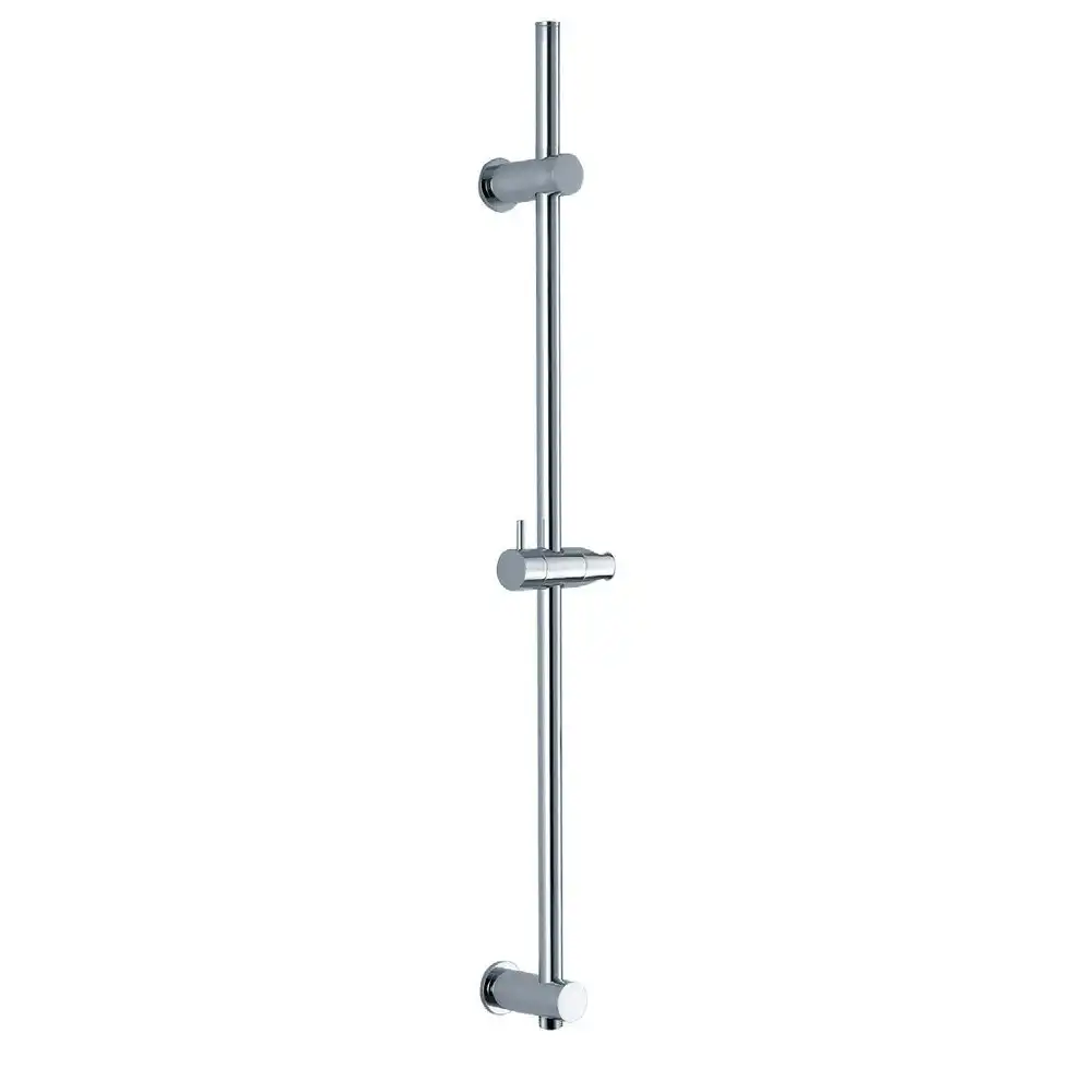 Vale Round Shower Rail with Inlet - Chrome