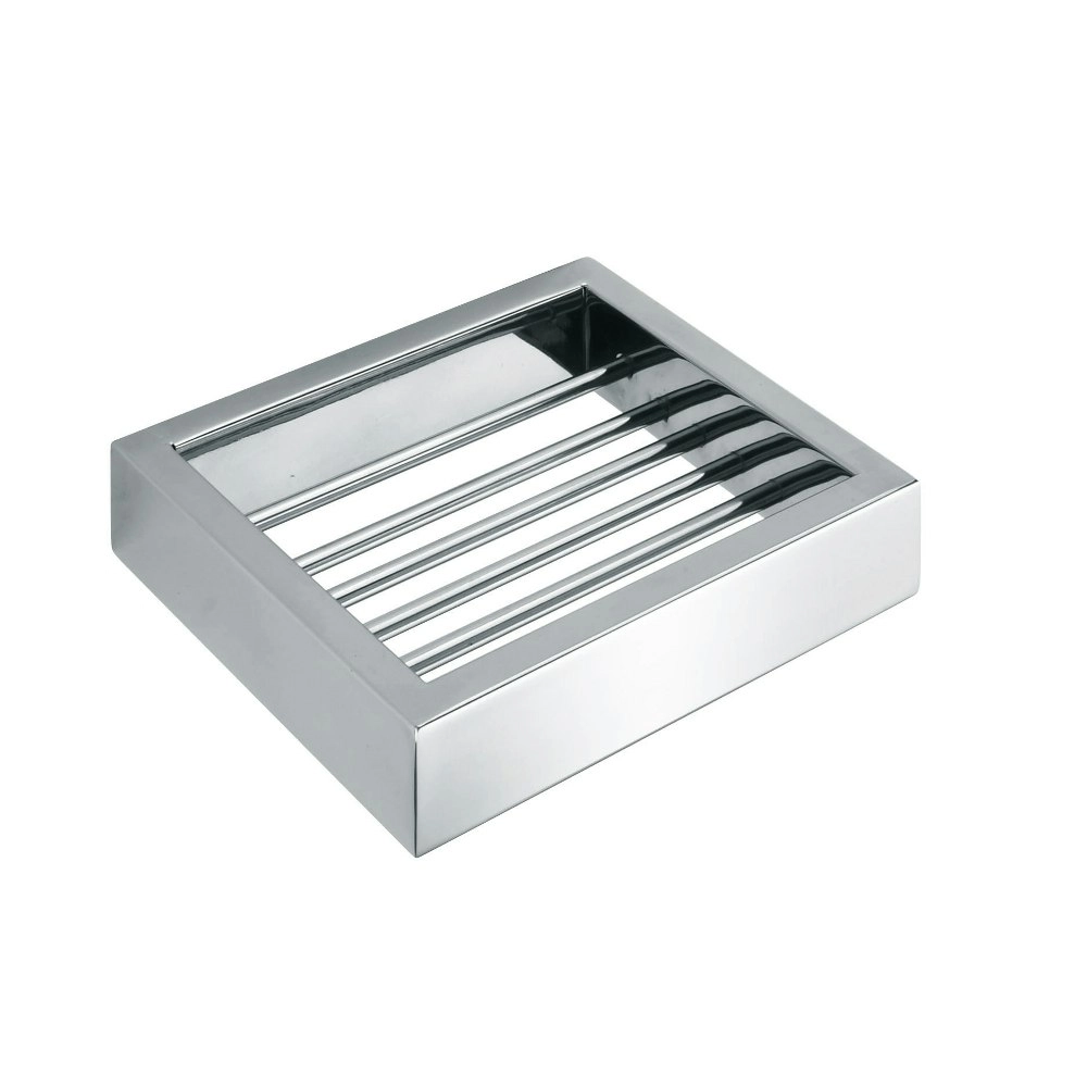 Aguzzo Montangna Stainless Steel Soap Basket Dish - Polished SS