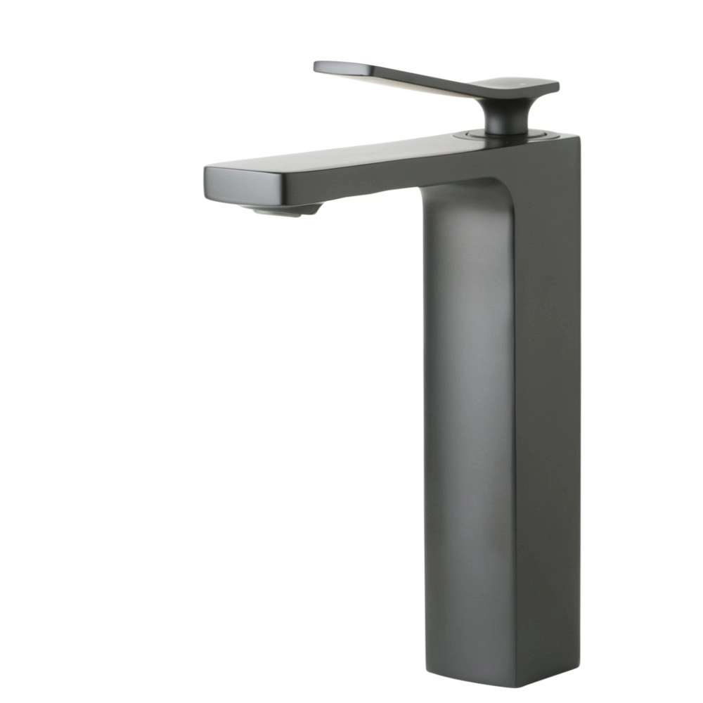 Aguzzo Cortina Tall Single Lever Basin Mixer Tap - Matte Black