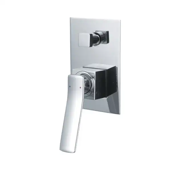 Aguzzo Cortina Wall Mounted Shower Mixer with Diverter - Polished Chrome