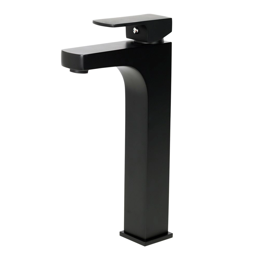 Aguzzo Terrus Tall Single Lever Basin Mixer Tap - Matte Black