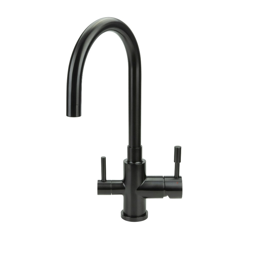 Swedia Otto Stainless Steel Kitchen Mixer Tap - Black Satin