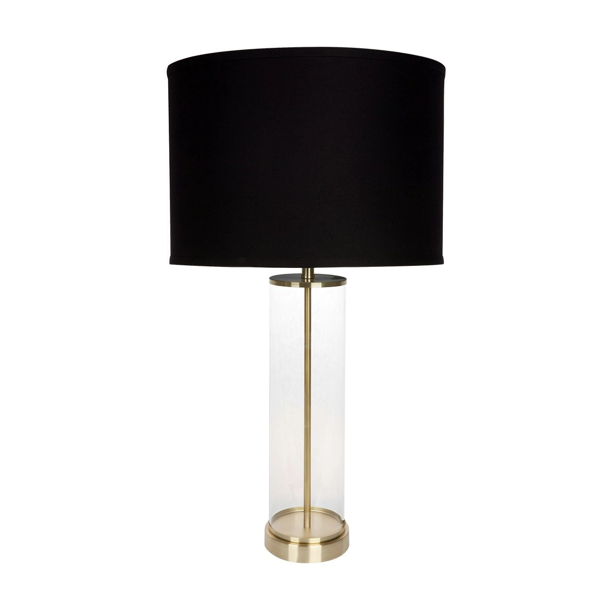 Cafe Lighting East Side Table Lamp - Brass with Black Shade