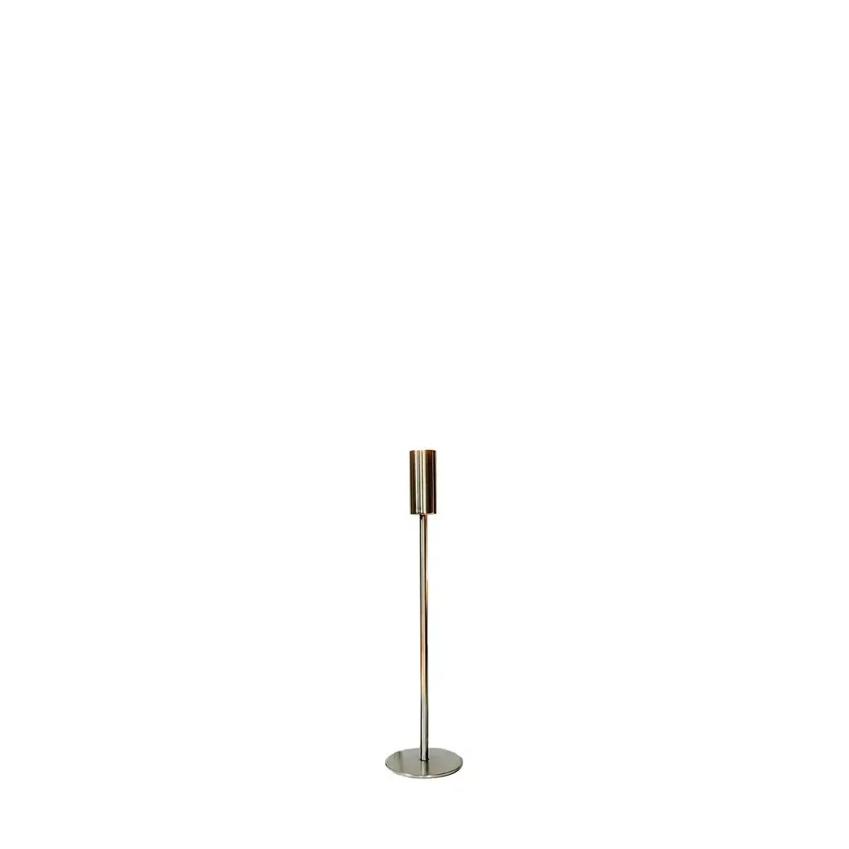 SSH Collection Ava 50cm Tall Single Candle Stand - Nickel