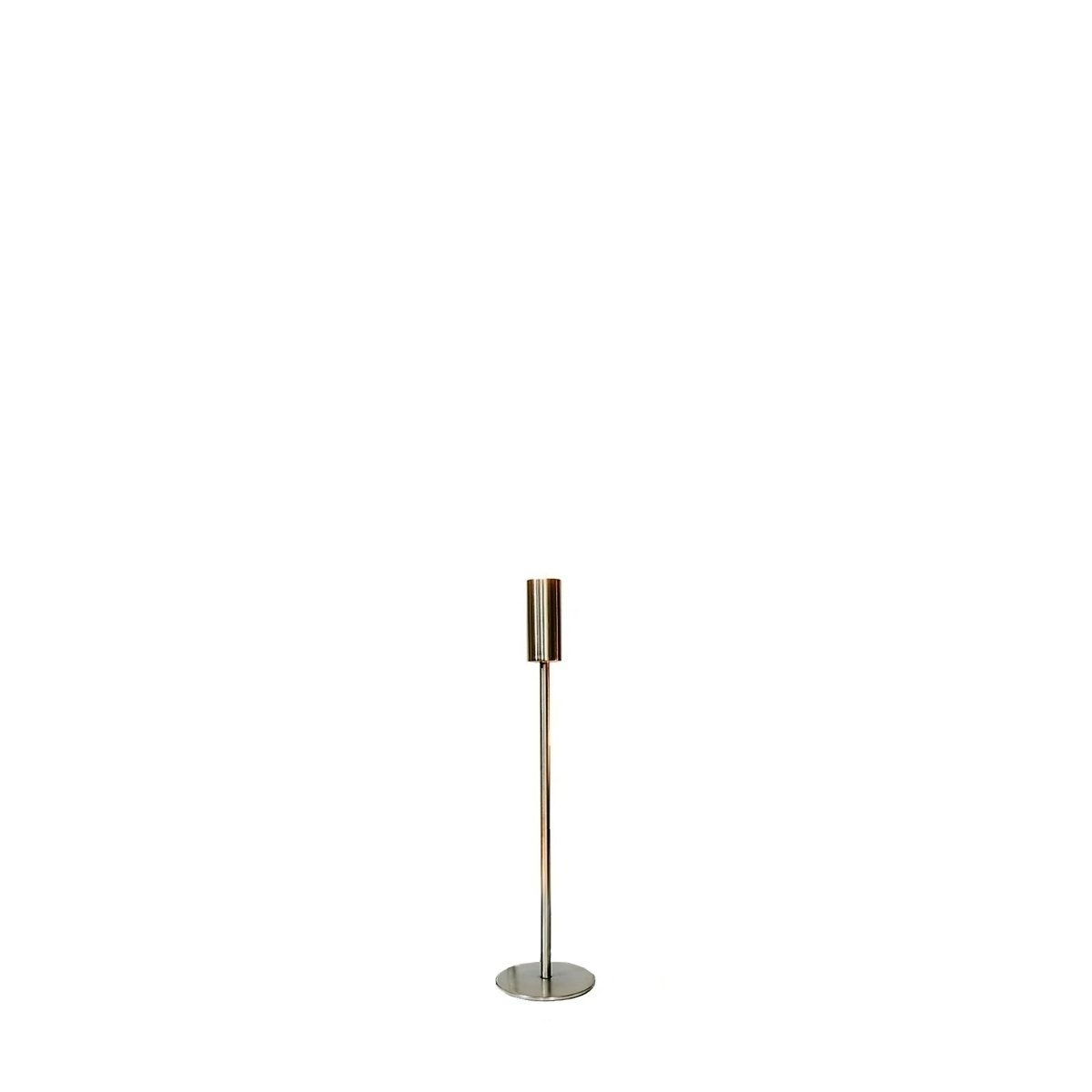 SSH Collection Ava 50cm Tall Single Candle Stand - Nickel