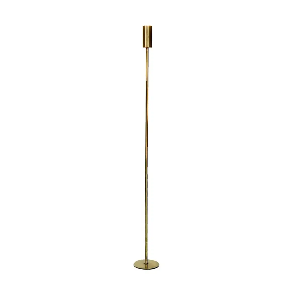 SSH Collection Ava 110cm Tall Single Candle Stand - Brass