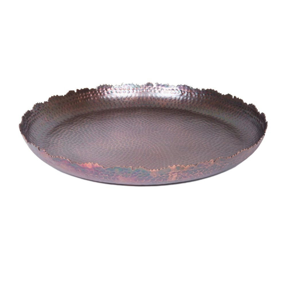 SSH Collection Hestia 43cm Wide Decorative Plate - Antique Rose Gold