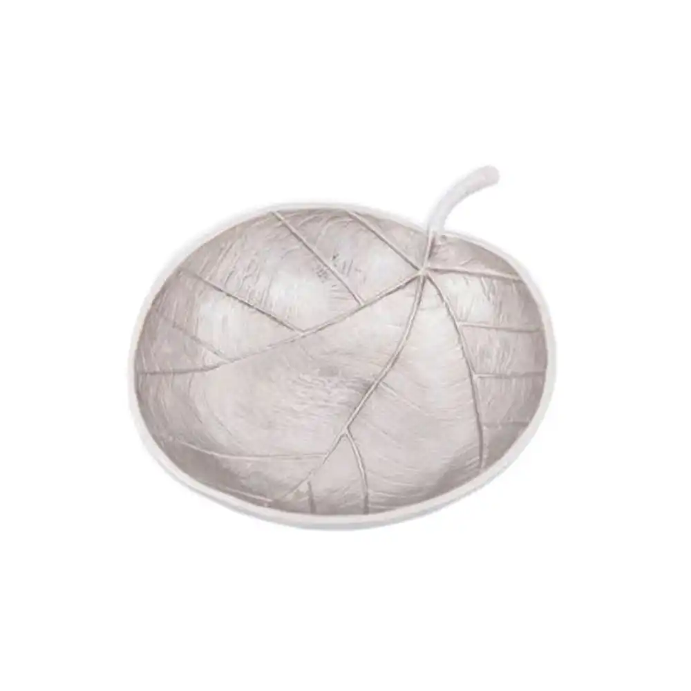 SSH Collection Apple 30cm Wide Decorative Leaf - Nickel