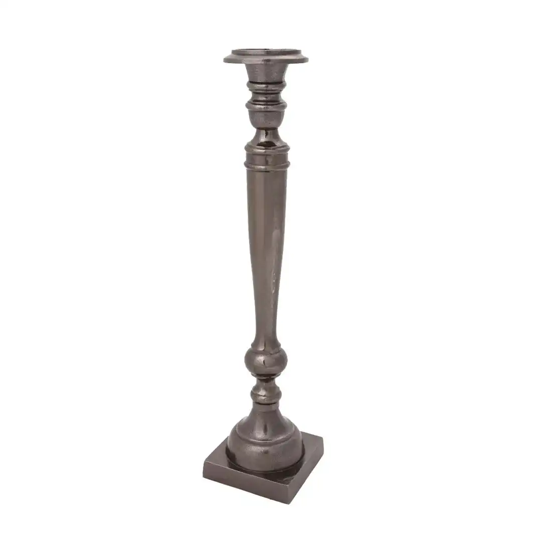 SSH Collection Athena 58cm Single Candle Stand - Black Nickel Finish