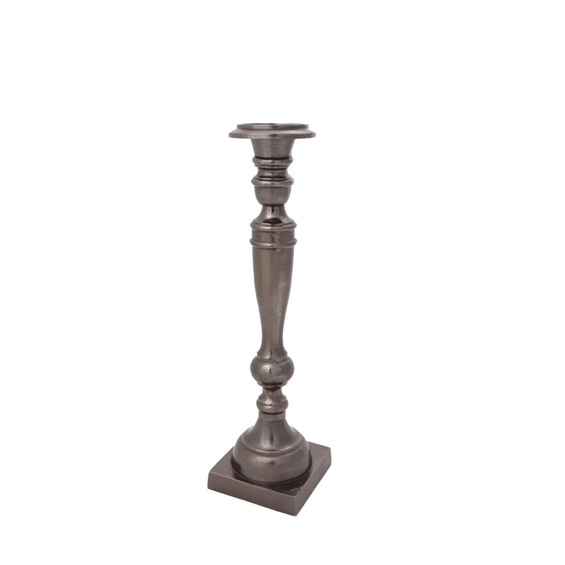 SSH Collection Athena 48cm Single Candle Stand - Black Nickel Finish