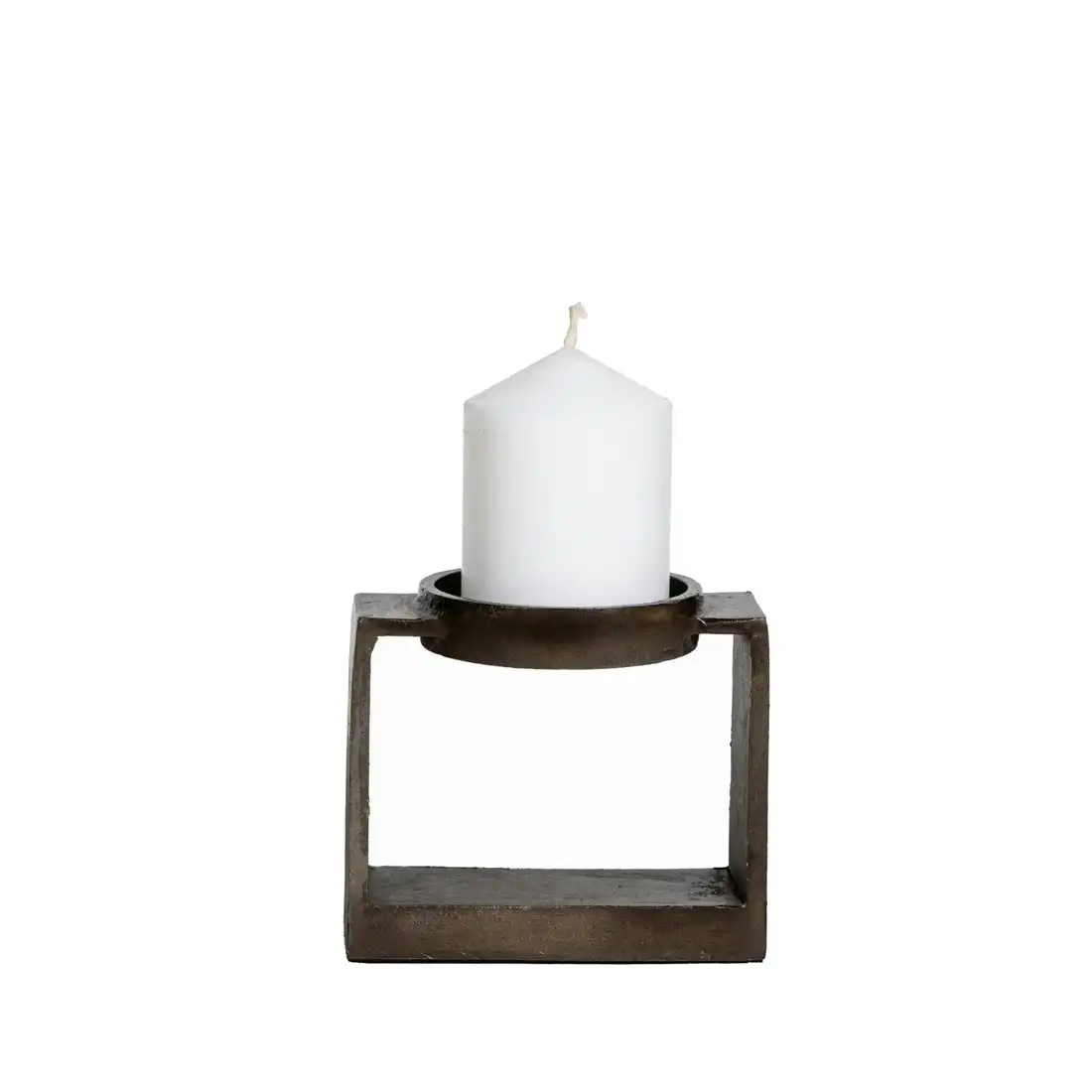 SSH Collection Miles 11.5cm Single Candle Stand - Antique Grey