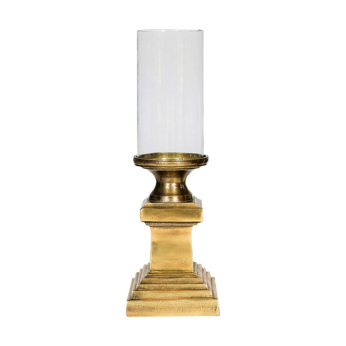 SSH Collection Lara 53cm Tall Hurricane Lamp - Brass