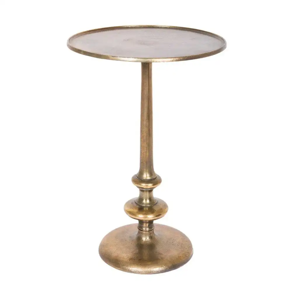 SSH Collection Katherine 39cm Round Side/Occasional Table - Antique Gold