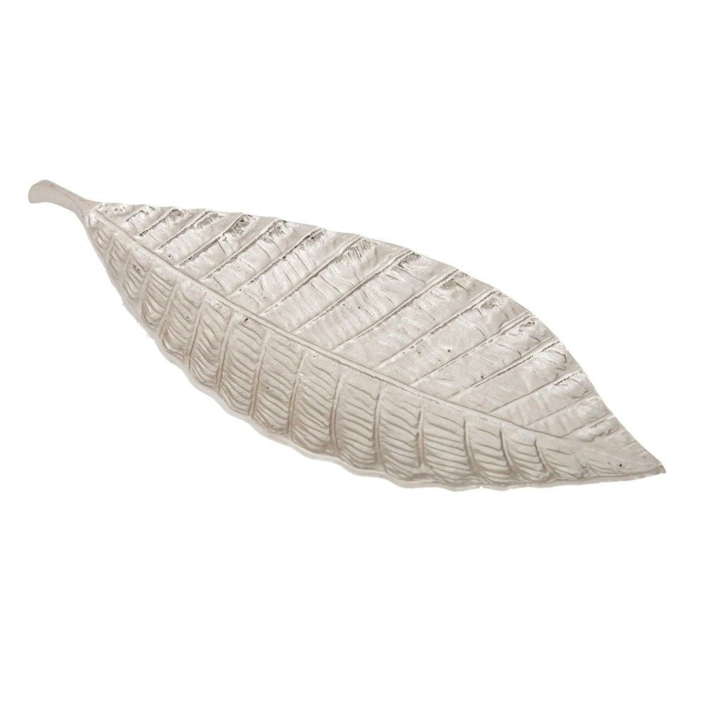 SSH Collection Troppo Small 38cm Long Decorative Leaf - Nickel