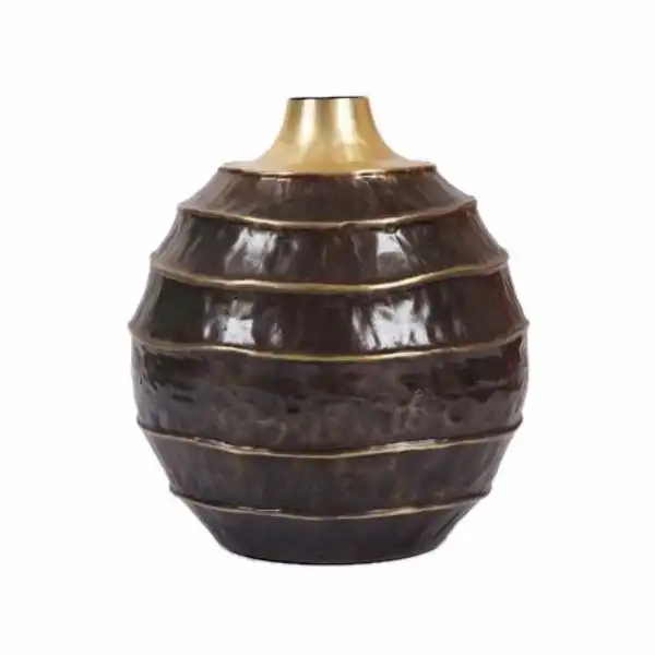 SSH Collection Cocoon Small 30cm Tall Vase - Brass