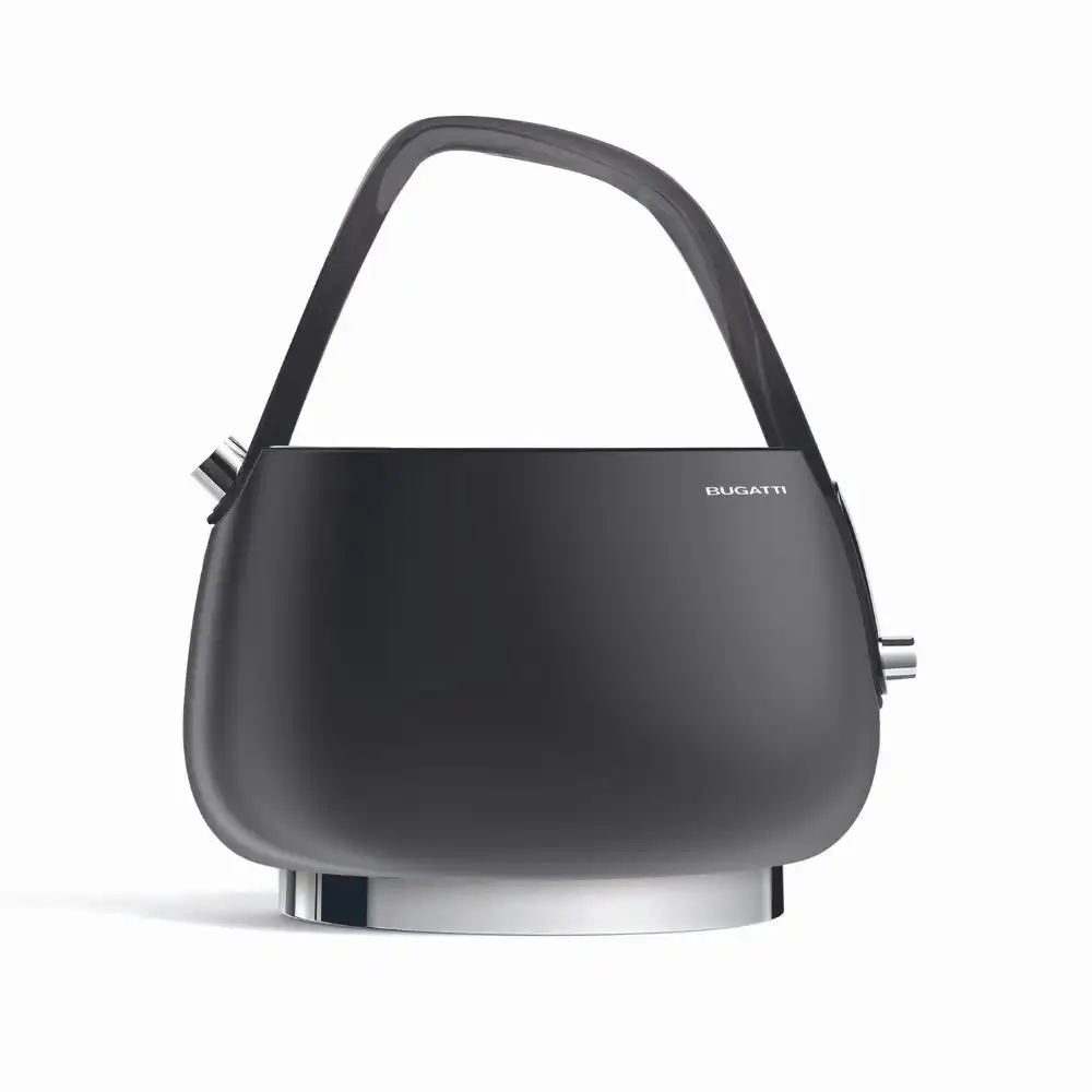 Bugatti Jackie 1.2 Litre Kettle with Smokey Handle - Matte Black