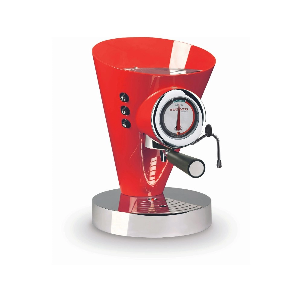 Bugatti E-Diva Espresso Coffee Machine - Red