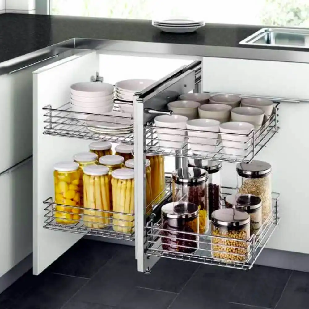 Elite Show Hand Magic Corner II Pull-Out Kitchen Corner Storage