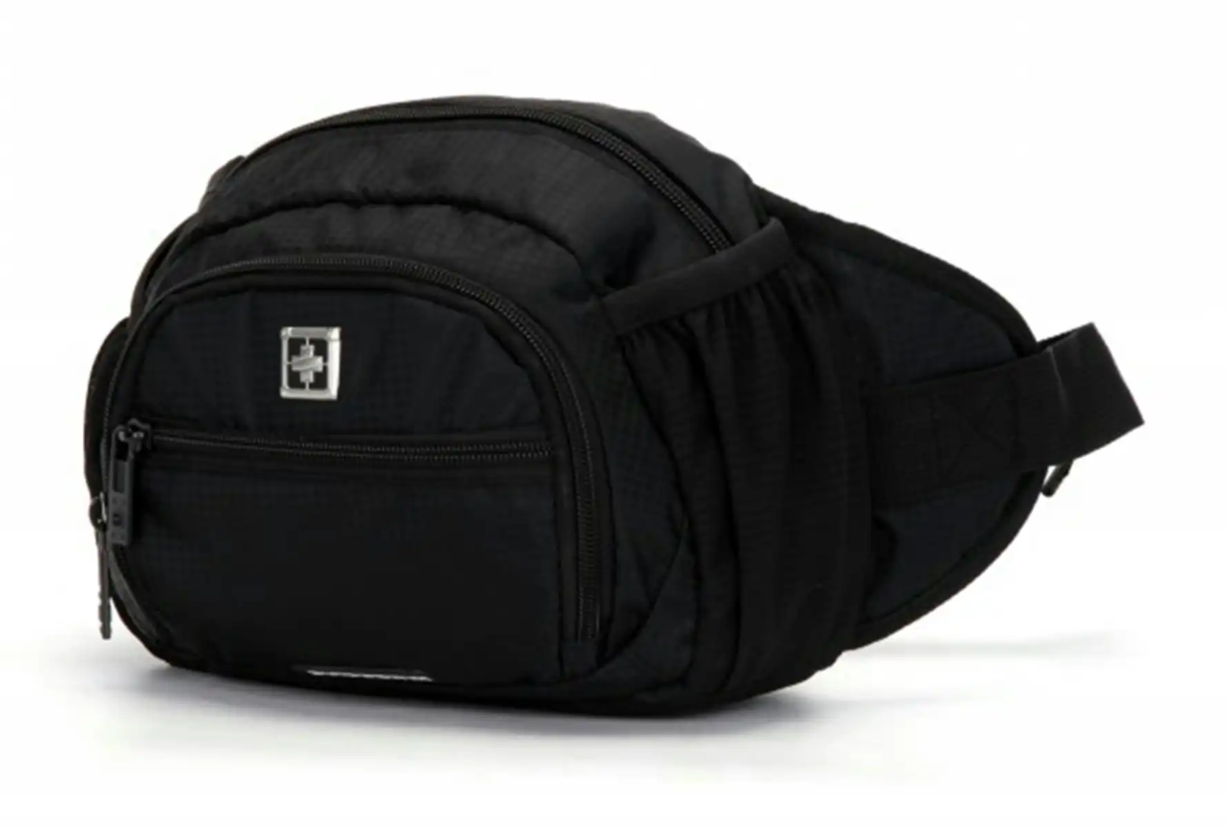 Suissewin Swiss Water-Resistant Funny Bag Travel Bum Bag Daily Cross Shoulder Bag SNR006 Black