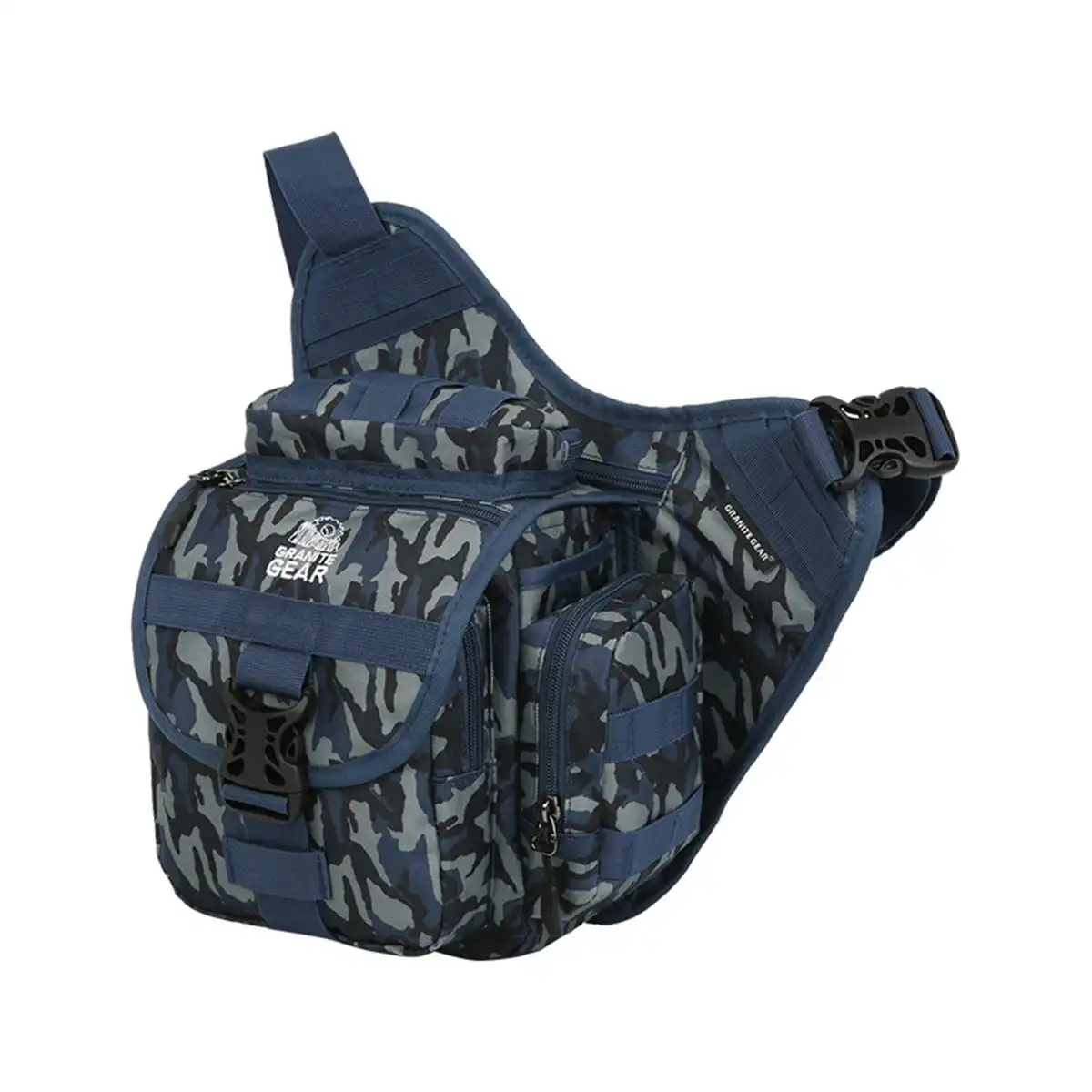 Granite Gear Waterproof Funny Bag Travel Bum Bag Camping Hiking Cross Shoulder Bag G7556 Camouflage Blue