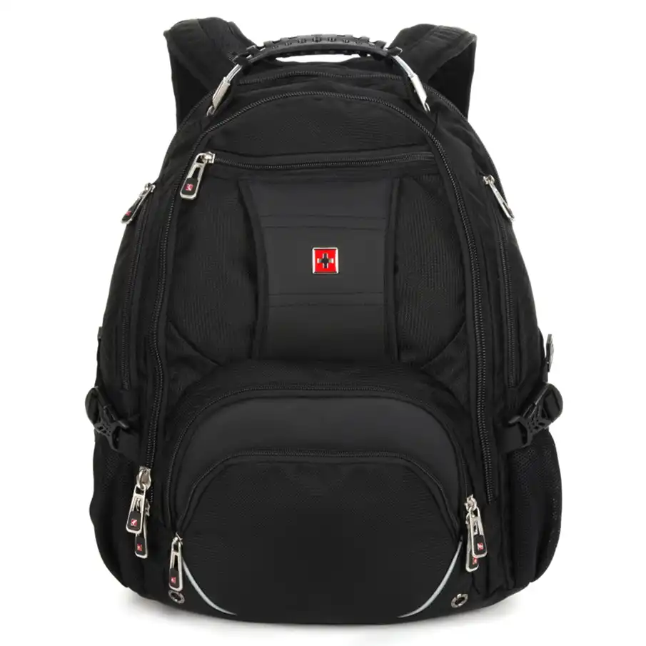Swisswin Swiss Water-Resistant 17" Laptop Backpack School Backpack Travel Shoulder Bag SW9371