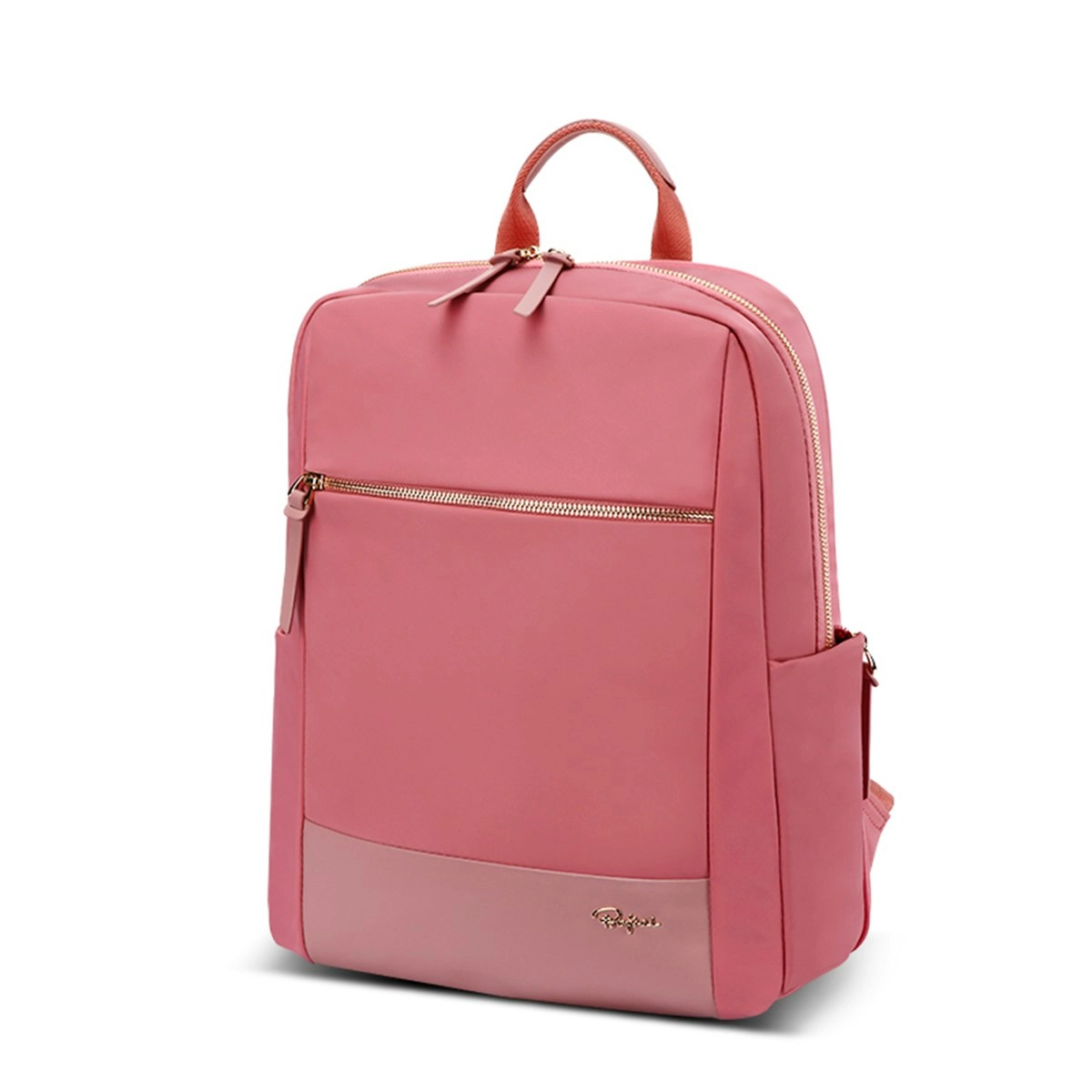 Bopai Luxury Style Waterproof Daypack Women's Business Backpack Travel Shoulder Bag B1316 Pink 14" Laptop