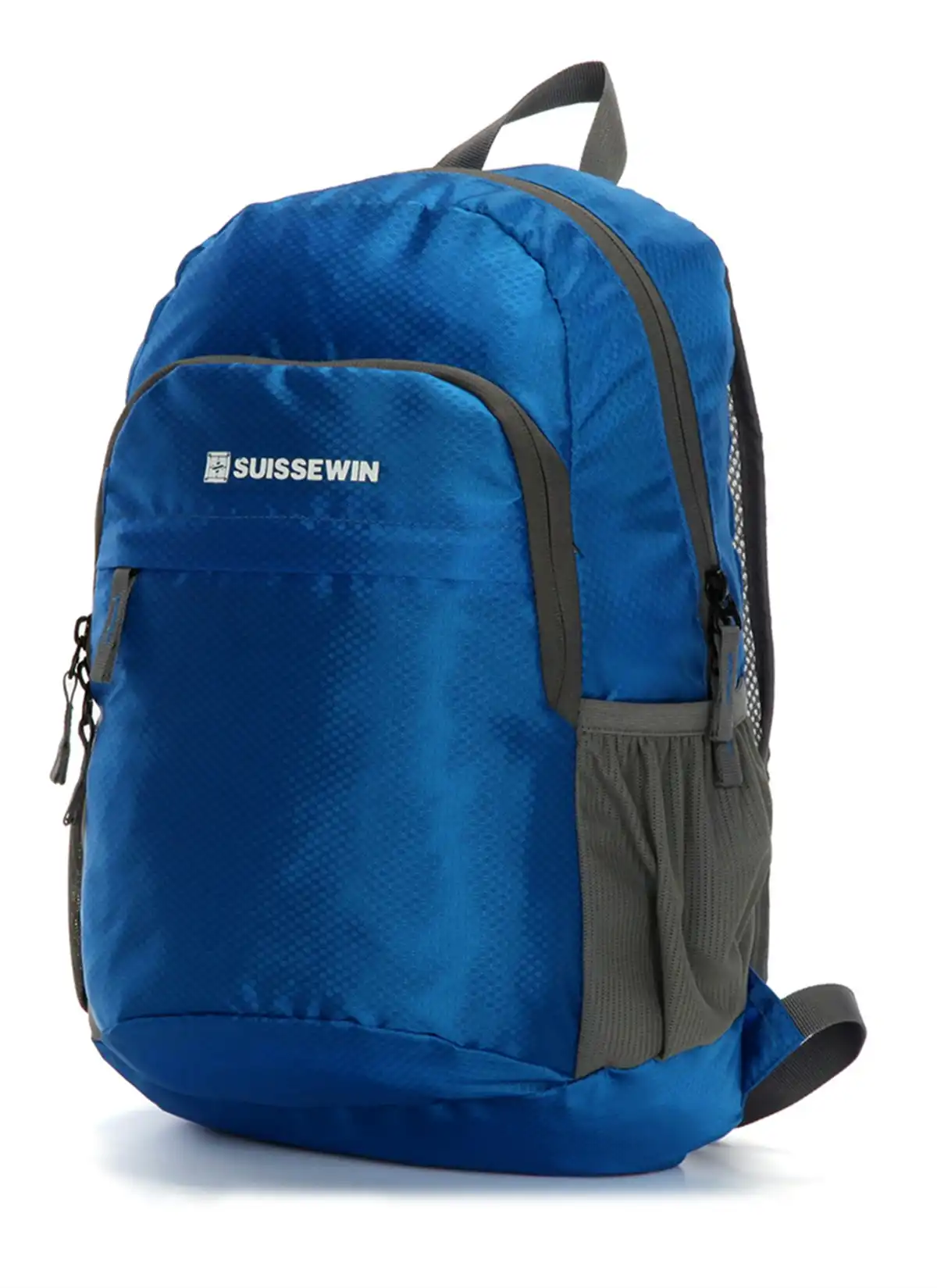 Suissewin Swiss Water-Resistant Folding Backpack Kids Travel Shoulder Bag SNK2308 Blue