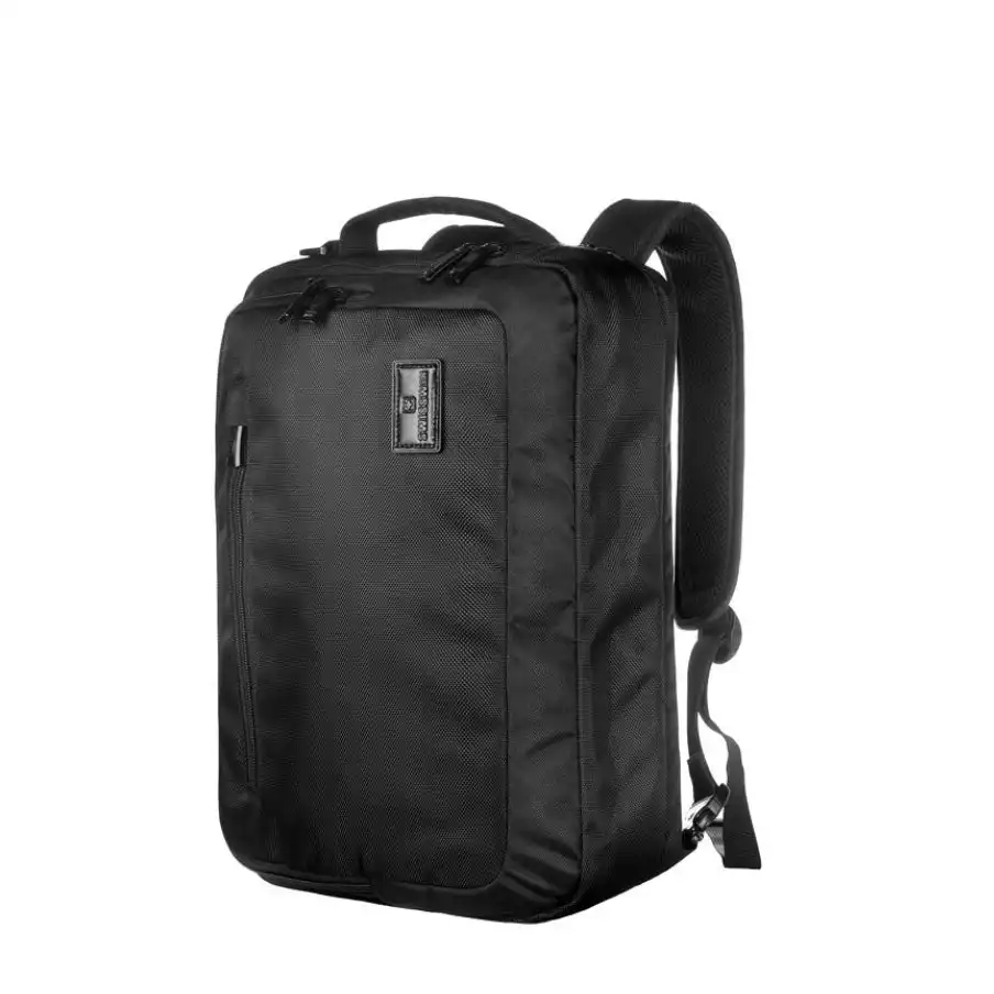 Swisswin Swiss Water-Resistant 15.6" Laptop Bag Travel Briefcase With Backpack SWE1018 Black