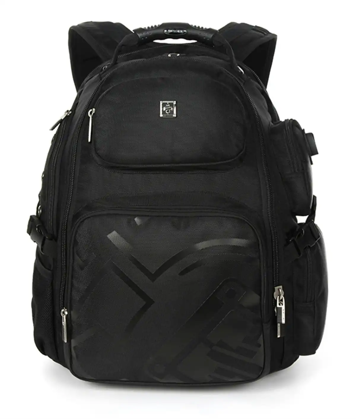 Swisswin Swiss Water-Resistant 15.6" laptop Backpack School backpack Travel Backpack SW09810 Black