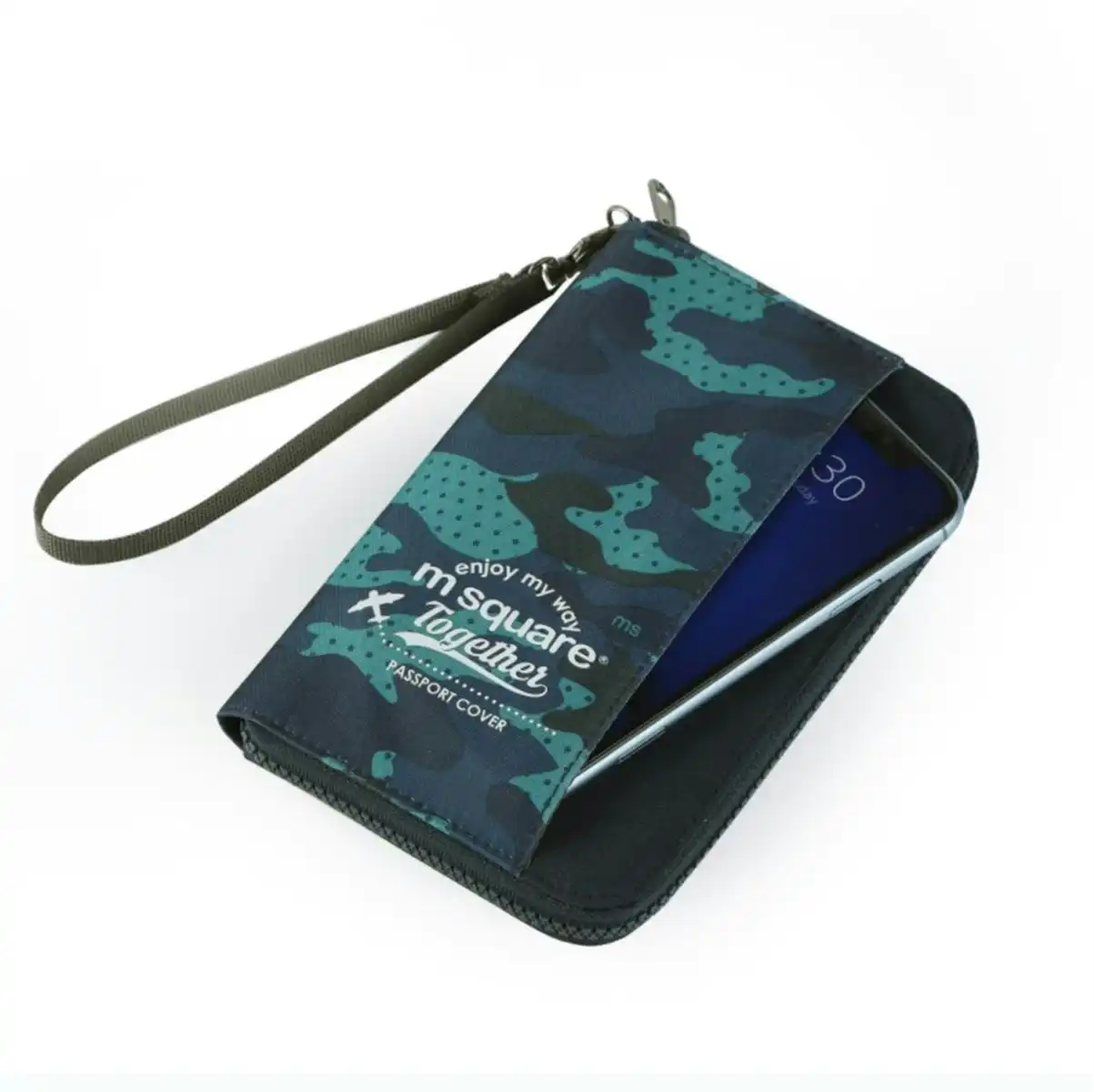 M Square Multinational Colorful Traveling Passport Wallet Bag Short Version