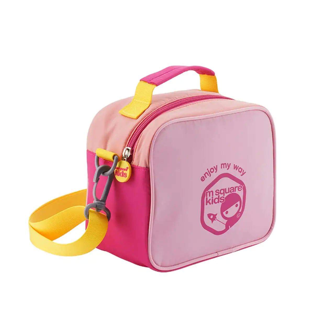M Square Travel Large Capacity Multi-Functional Kids Shoulder Bag Pink