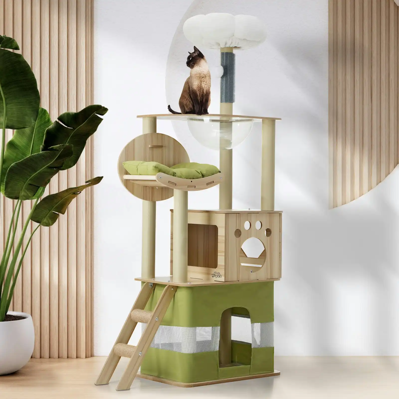 Alopet Cat Tree Tower Scratching Post Scratcher 160cm Condo House Bed Furniture