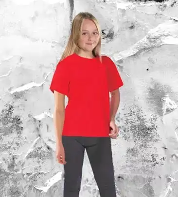 Kids Cotton Crew Neck T-Shirt